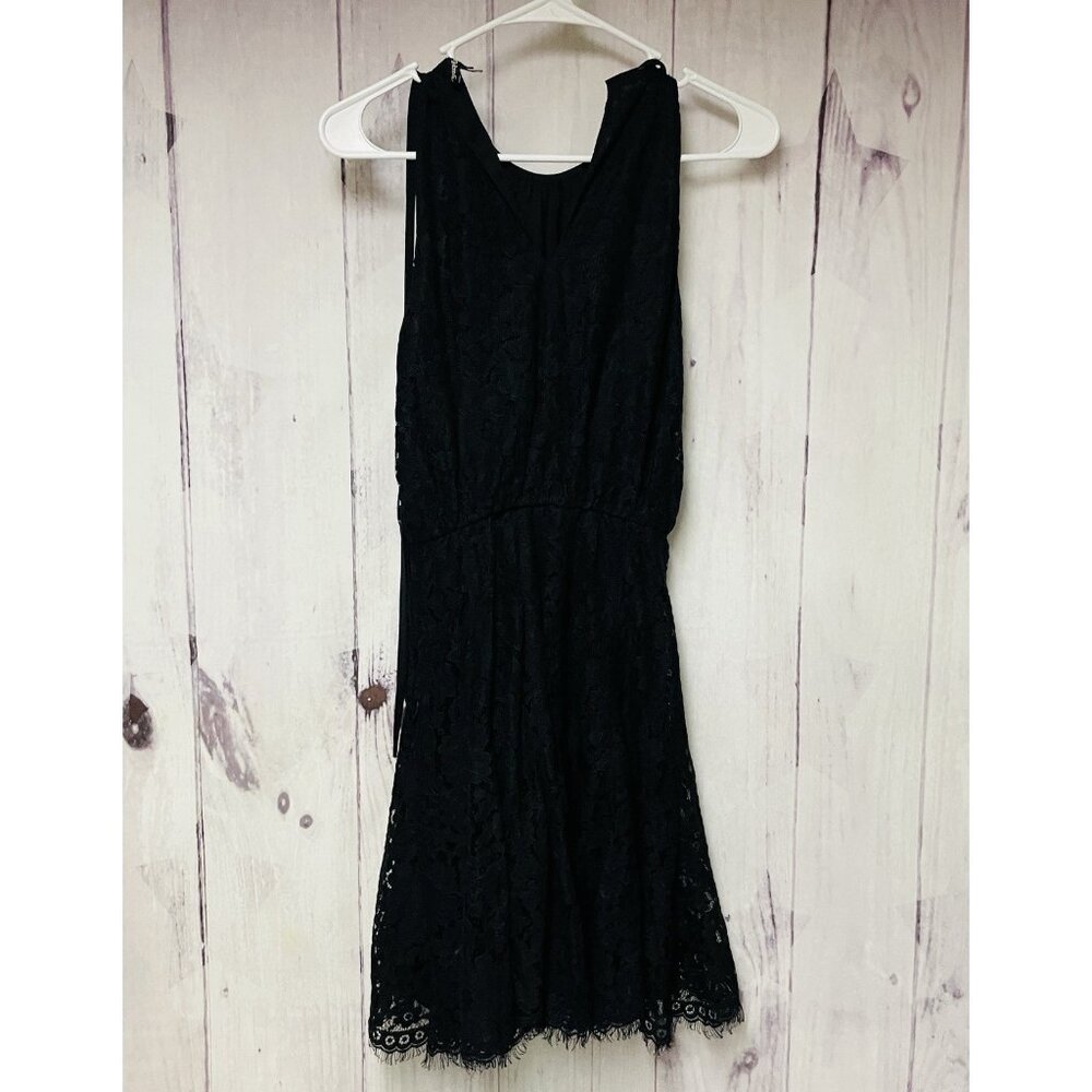 Juicy Couture Black Dress Size 2 Lace Sleeveless Short Flowy